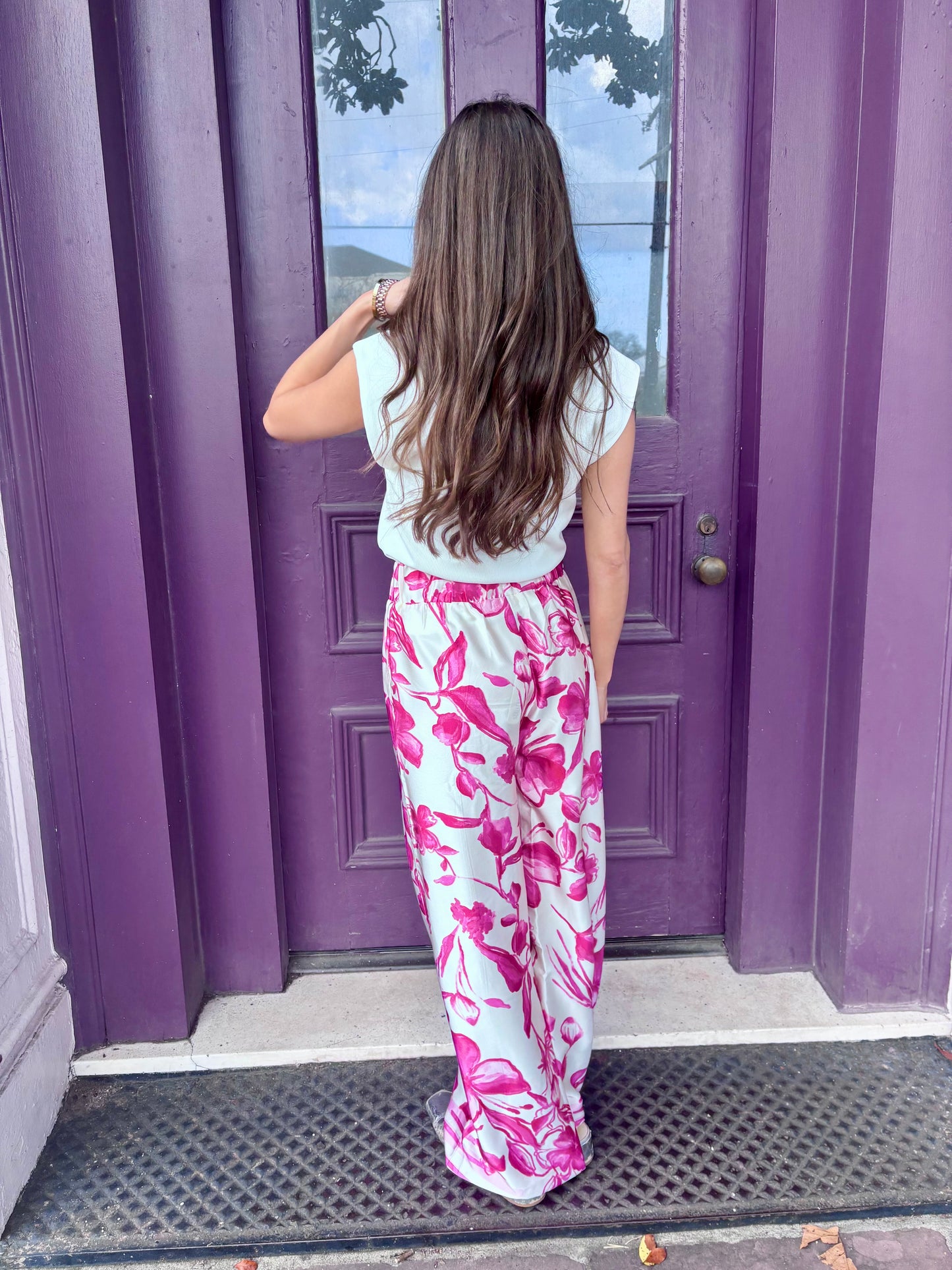 Floral Wide Leg Pant