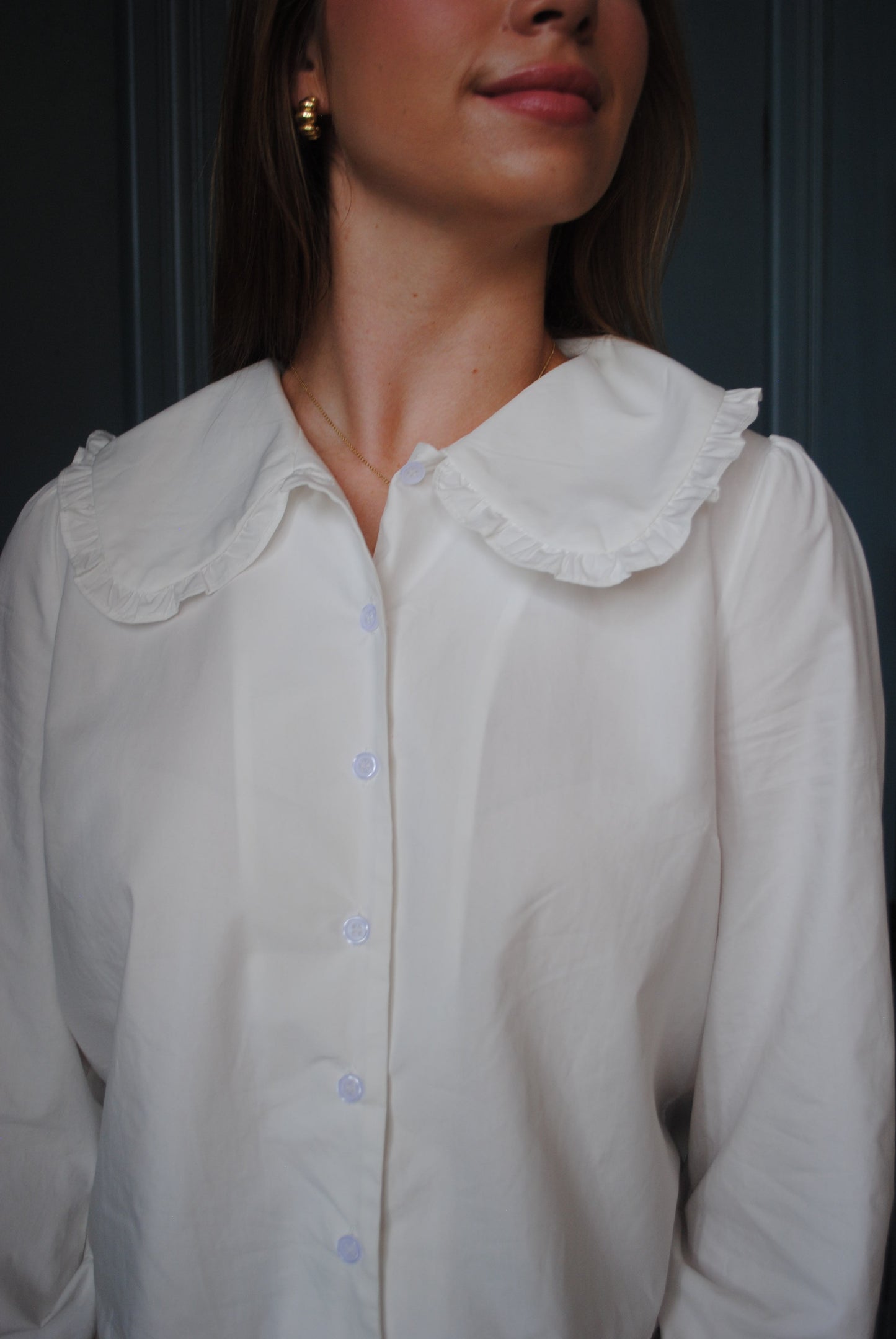 Peter Pan Collar Button Down