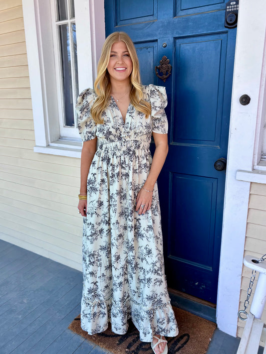Written in the Print Maxi Dress