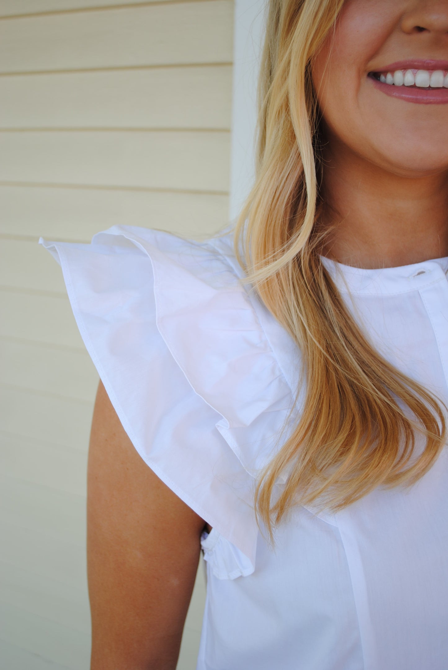 Layered Ruffle Sleeve Top