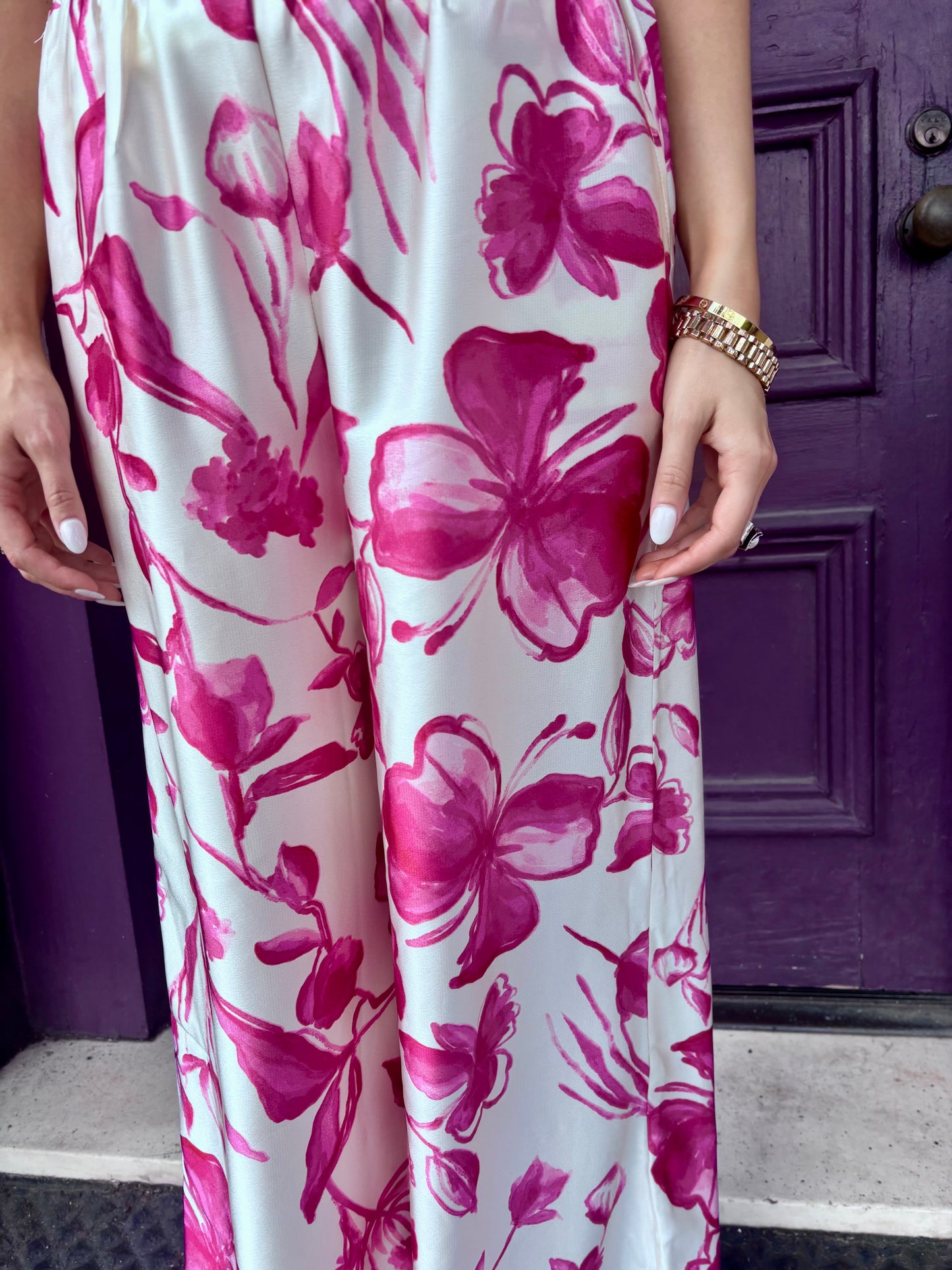 Floral Wide Leg Pant