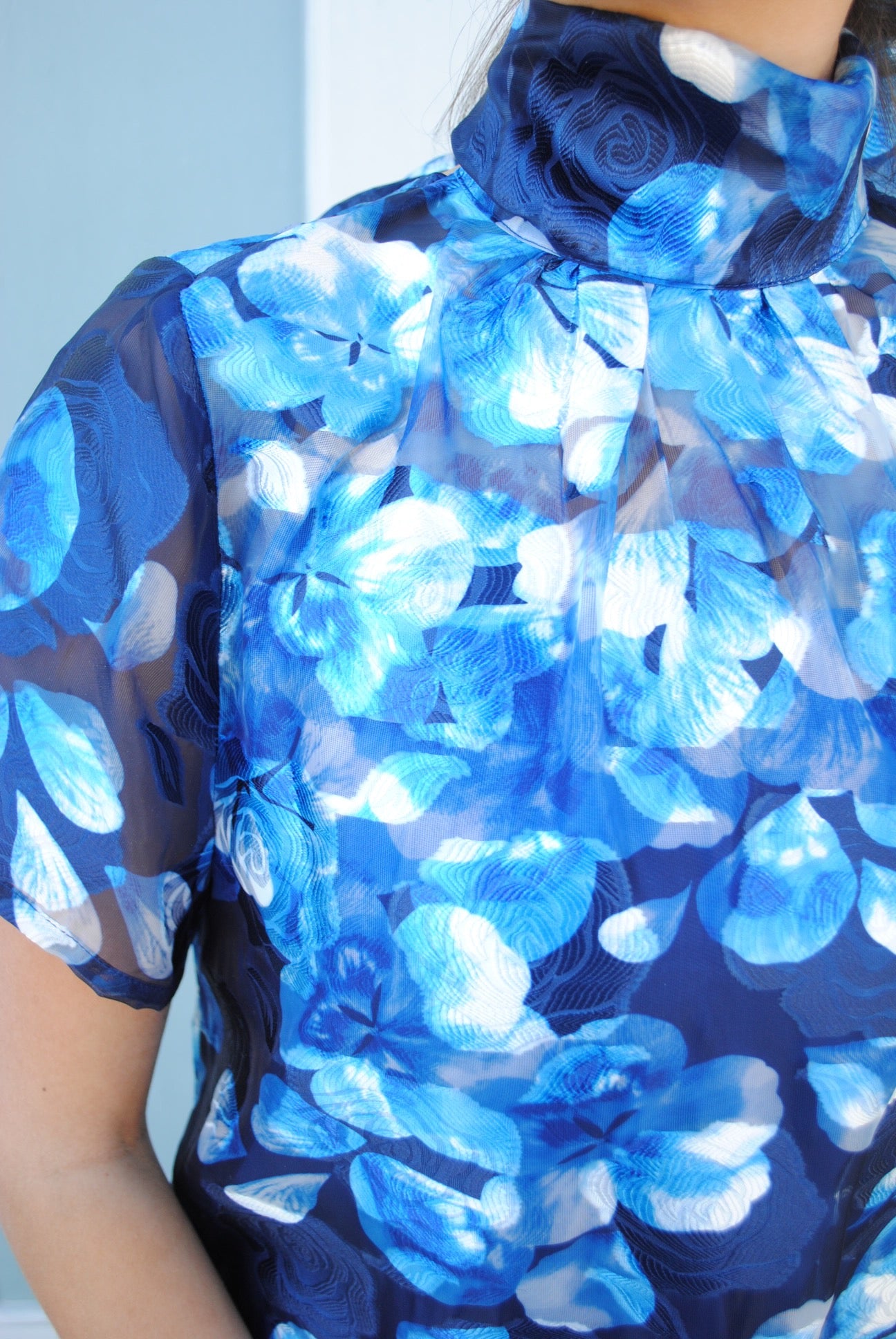 Floral Dime Organza Maxi Dress