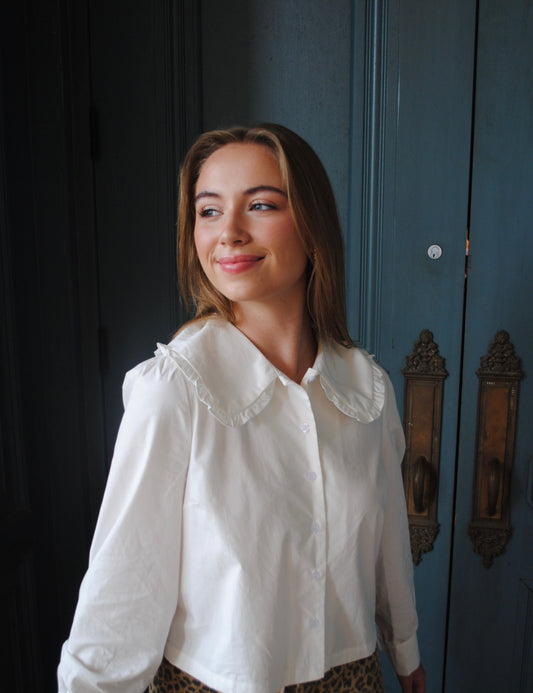 Peter Pan Collar Button Down